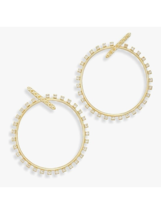 Kendra Scott Jewelry - Kendra Scott Charlie Grace Cubic Zirconia Hoop Earrings